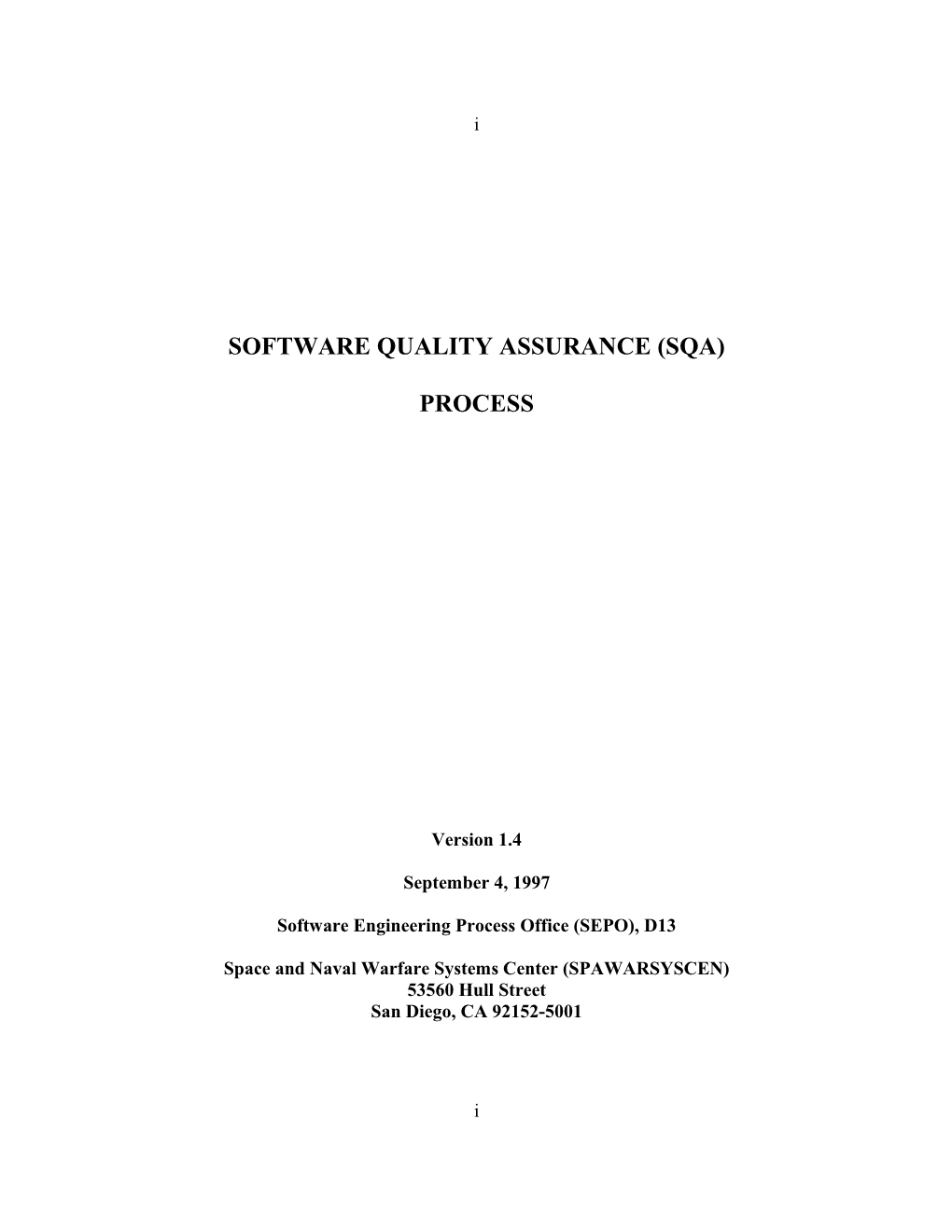 Software Quality Assurance (Sqa)