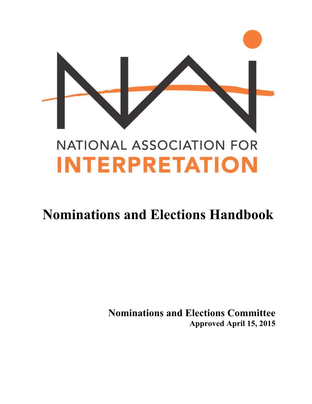 Nominations and Elections Handbook