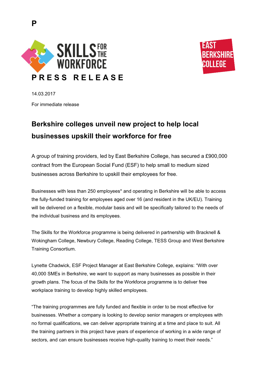 Berkshire Colleges Unveil New Project to Help Local Businesses Upskill Their Workforce