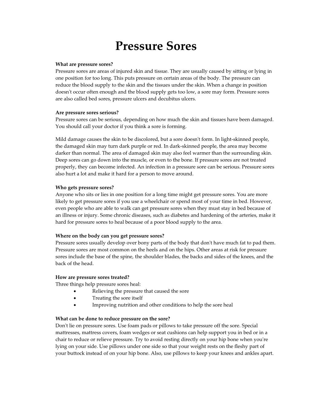 Wound Care - Types of Dressings