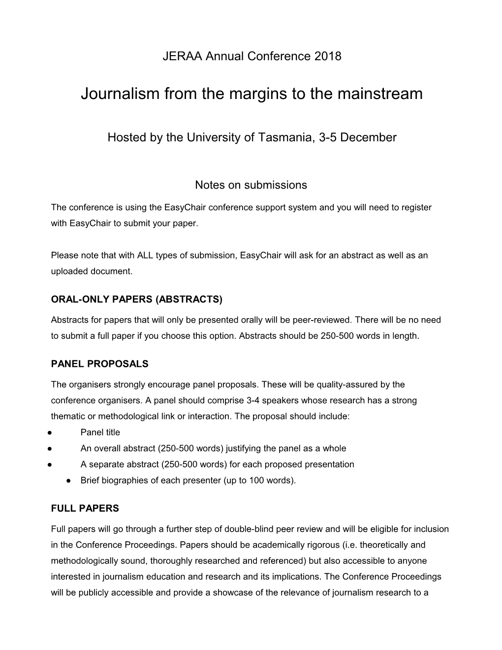 Journalism from the Margins to the Mainstream