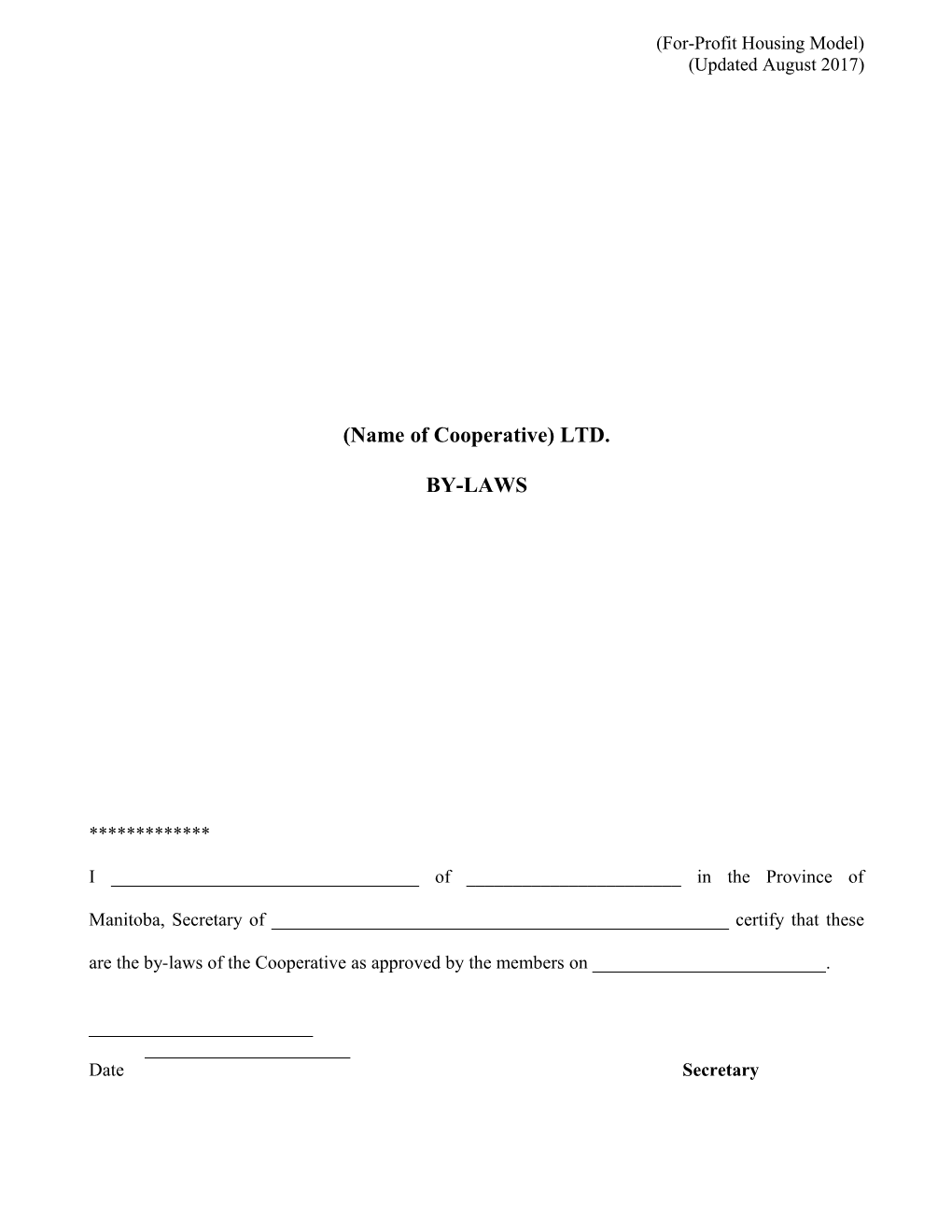 For-Profit Housing Model