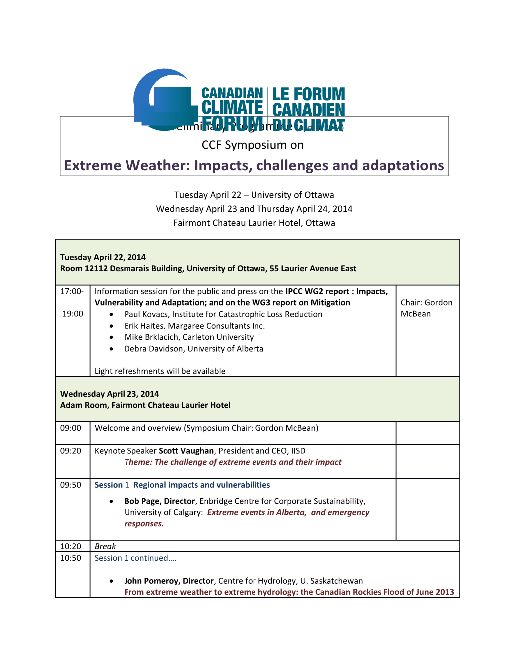 Extreme Weather: Impacts, Challenges and Adaptations