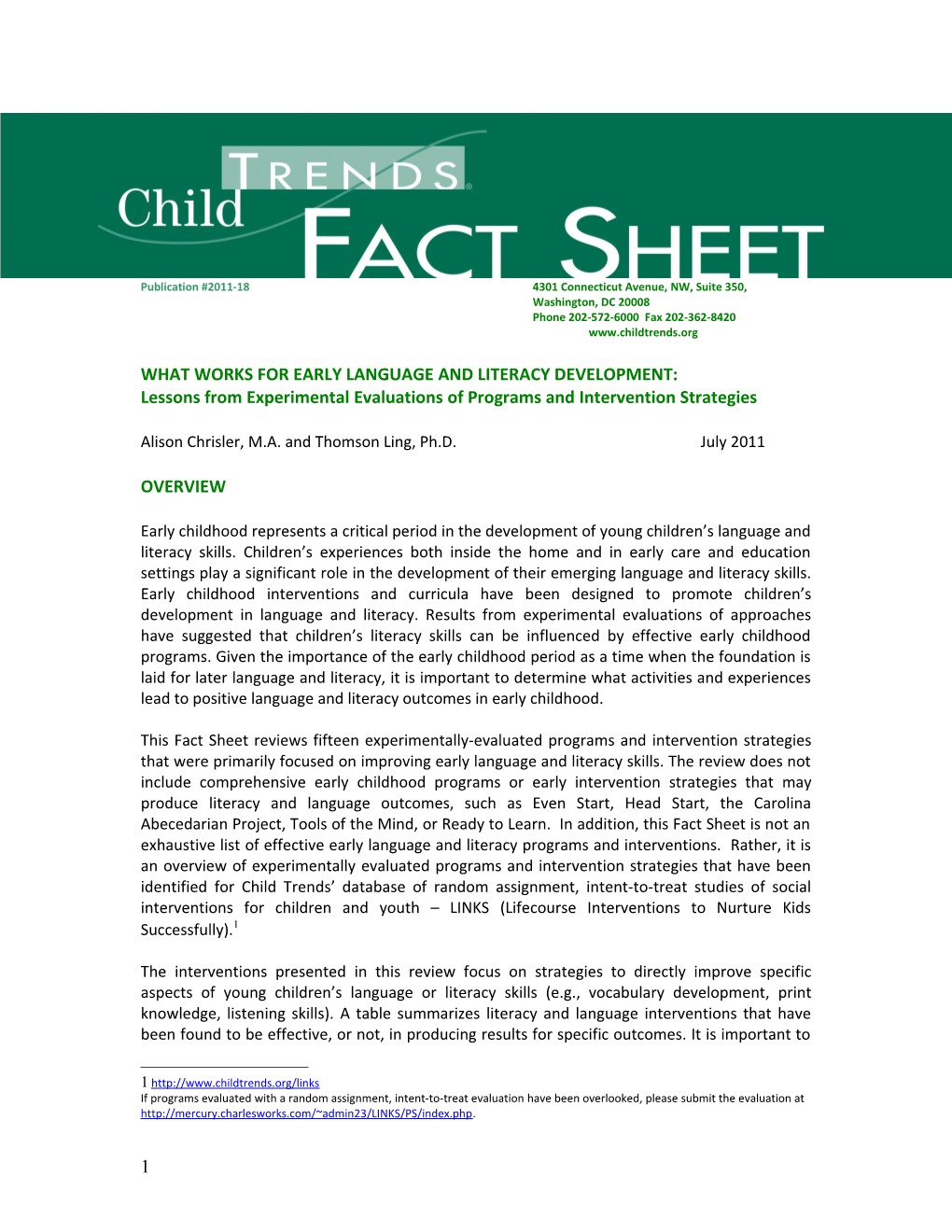 WHAT WORKS for the PREVENTION and TREATMENT of OBESITY: Lessons from Experimental Evaluations