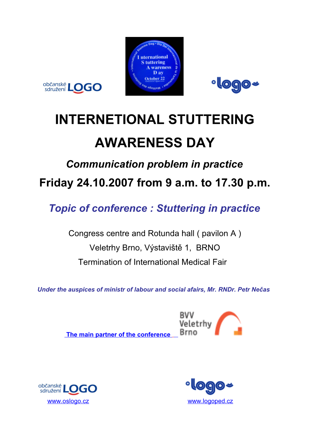 Internetional Stuttering Awareness Day