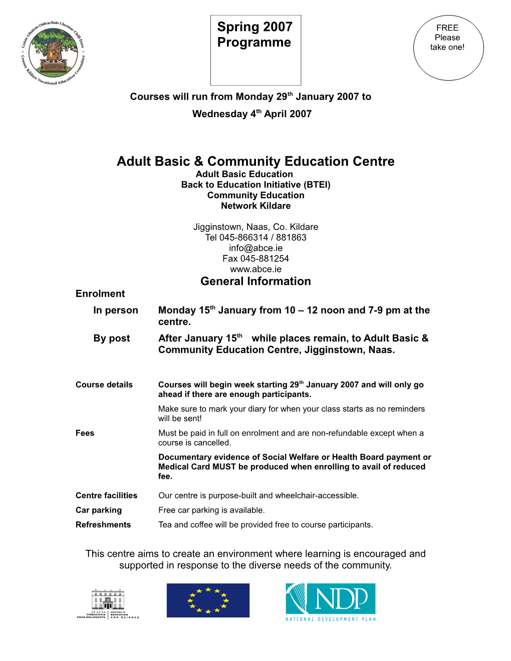 Adult Basic & Community Education Centre