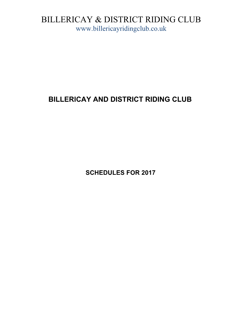 Billericay & District Riding Club