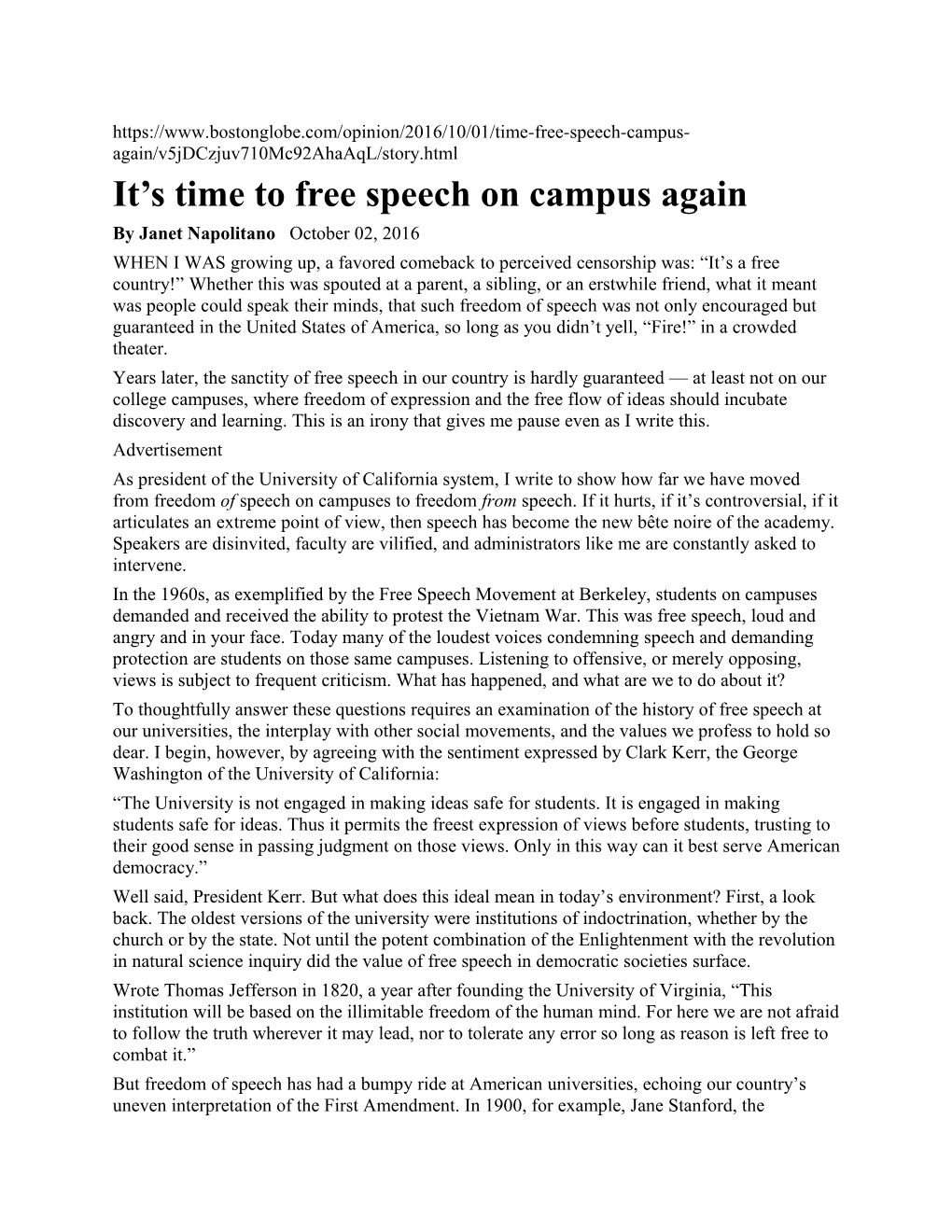 It S Time to Free Speech on Campus Again