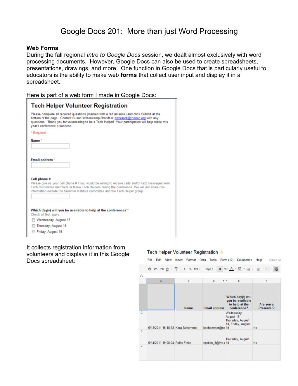 Google Docs 201: More Than Just Word Processing