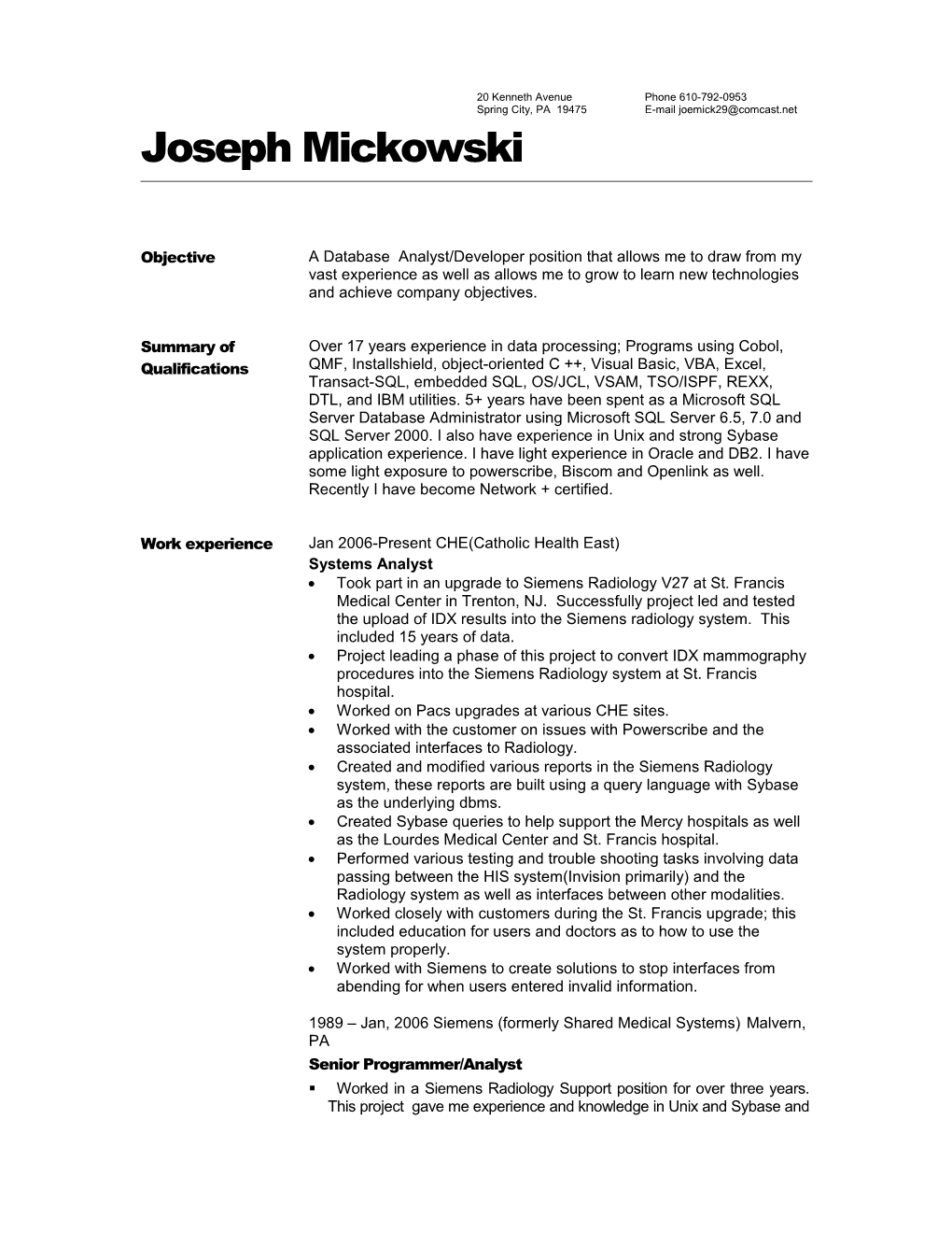 Joseph Mickowski