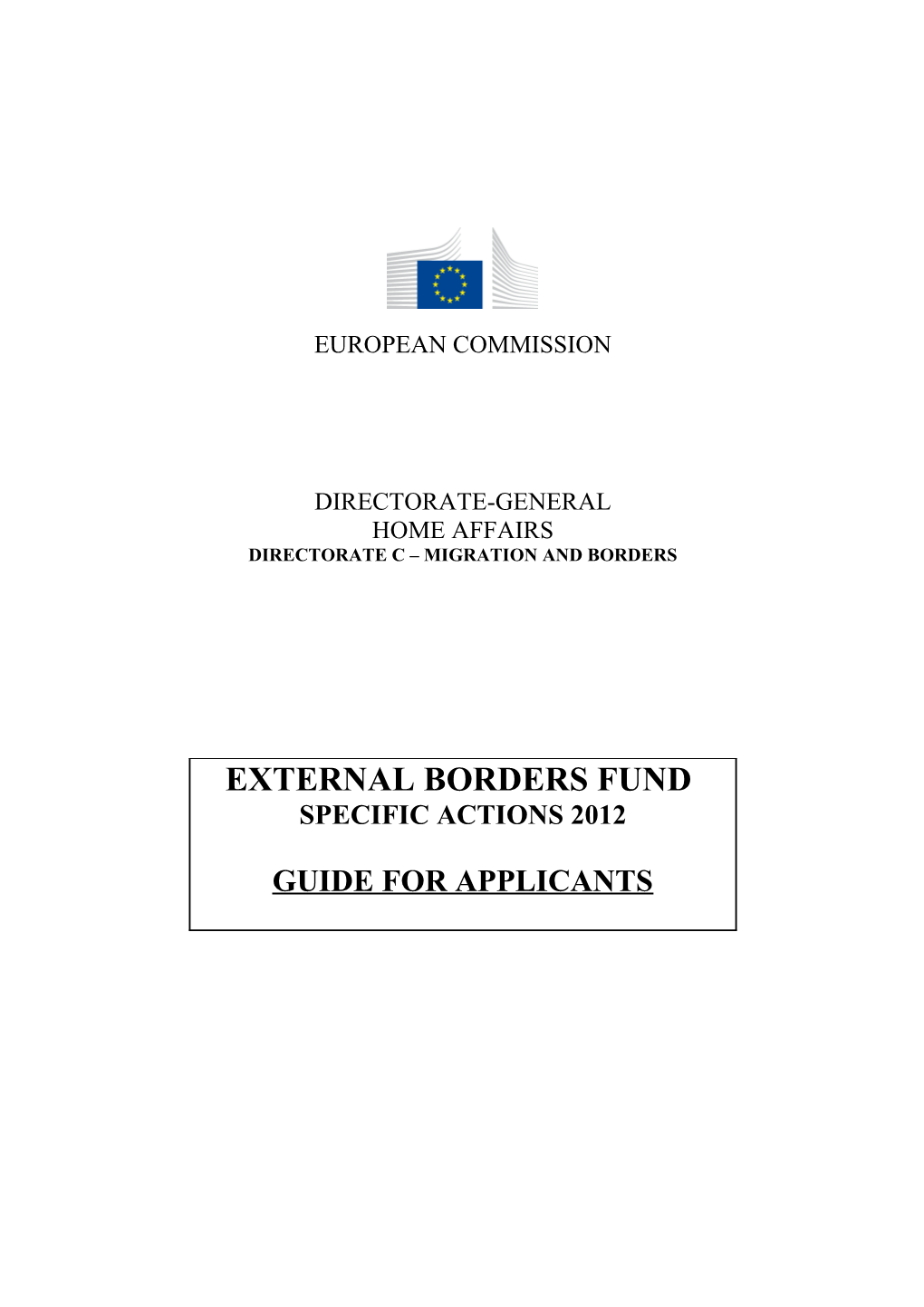 Directorate C Migration and Borders