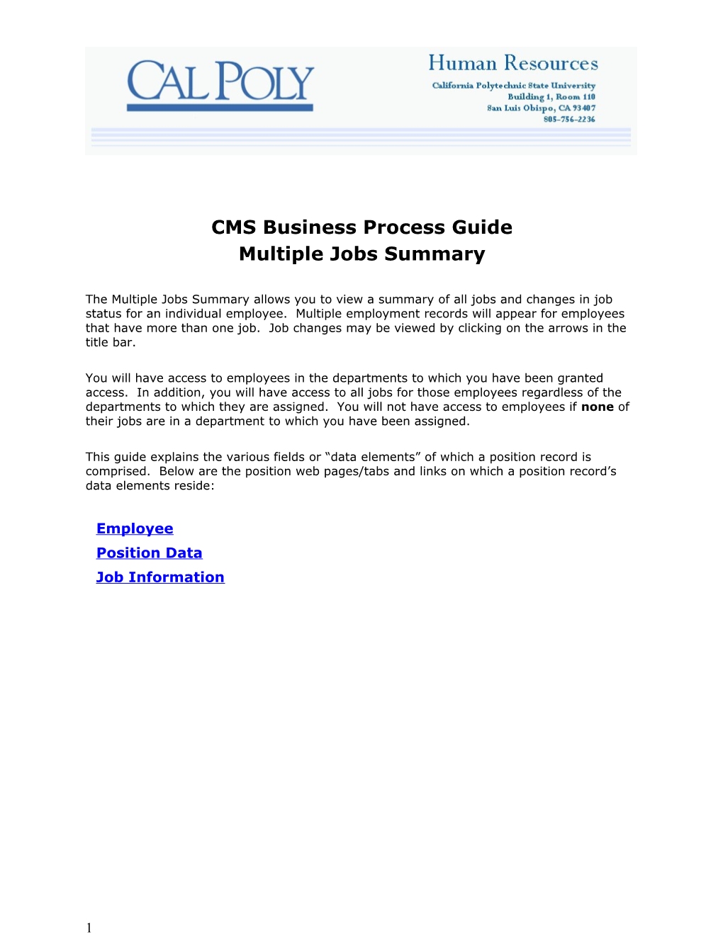 CMS Business Process Guide