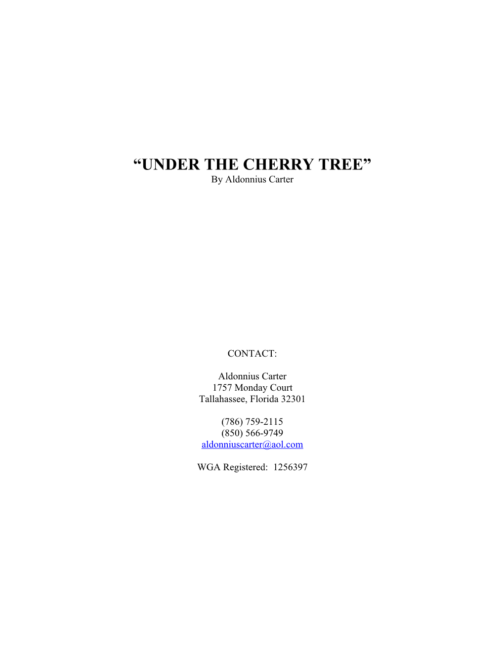 Under the Cherry Tree