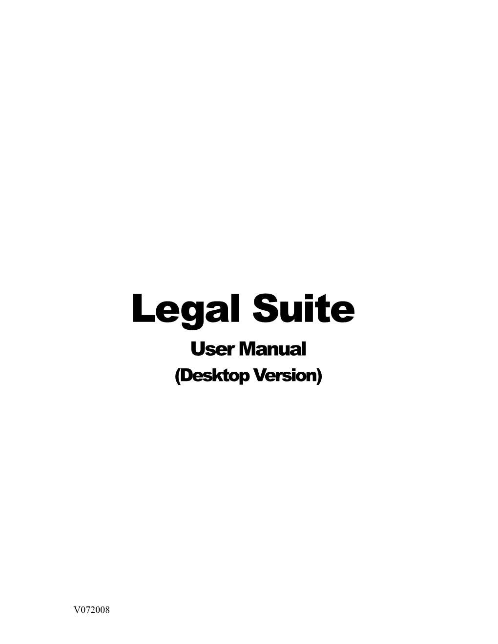 Legal Suite (Desktop Version)