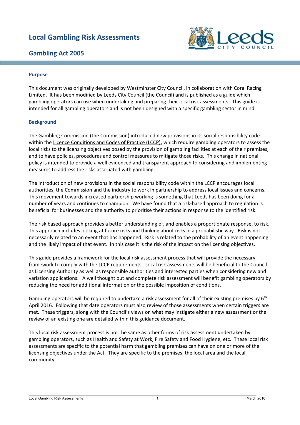 GN-12 Local Risk Assessments