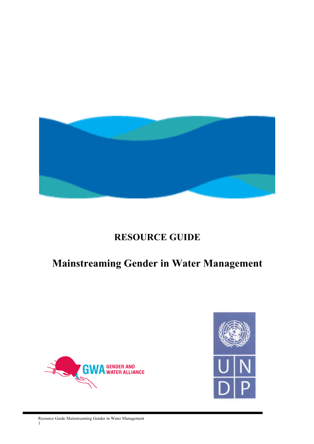 Mainstreaming Gender in Water Management