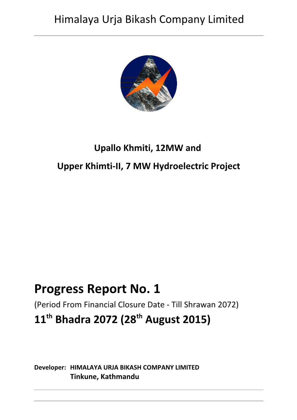Upper Khimti-II, 7 MW Hydroelectric Project