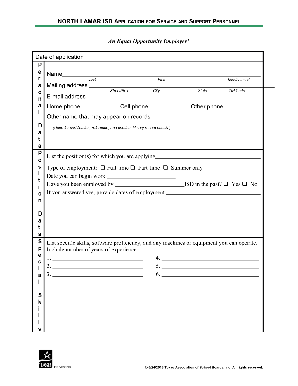 Sample Application for Service and Support Personnel
