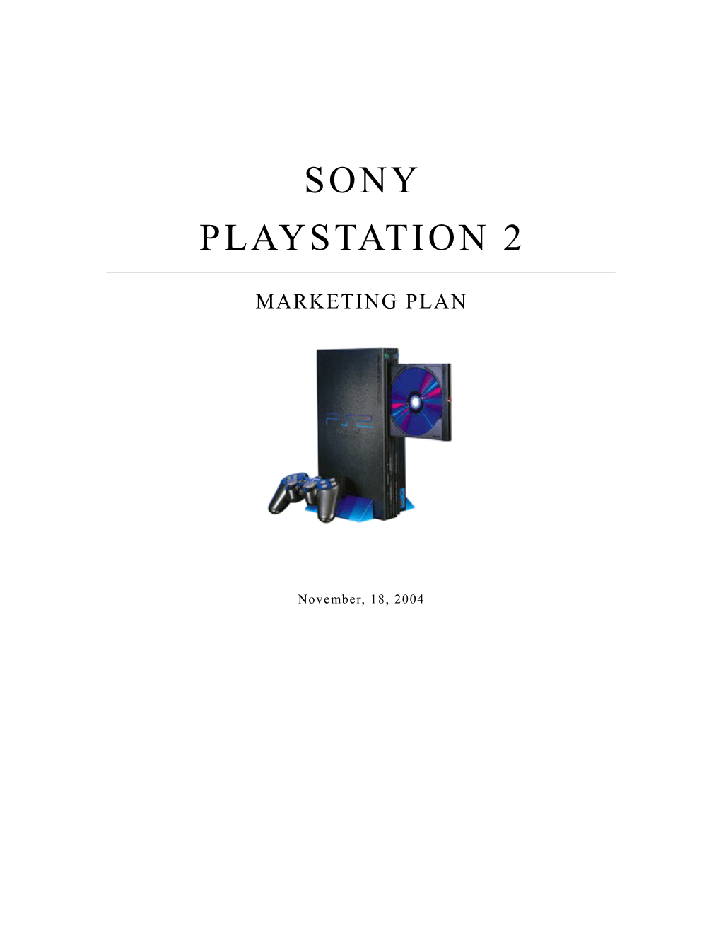 Playstation2: Marketing Plan
