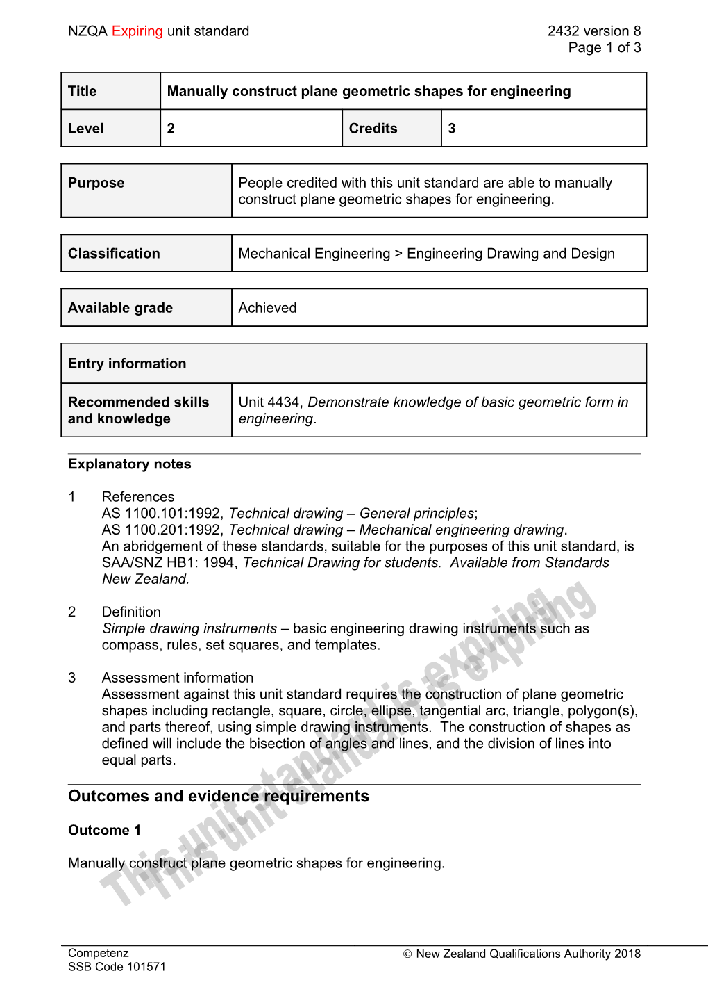 AS 1100.101:1992, Technical Drawing General Principles ;