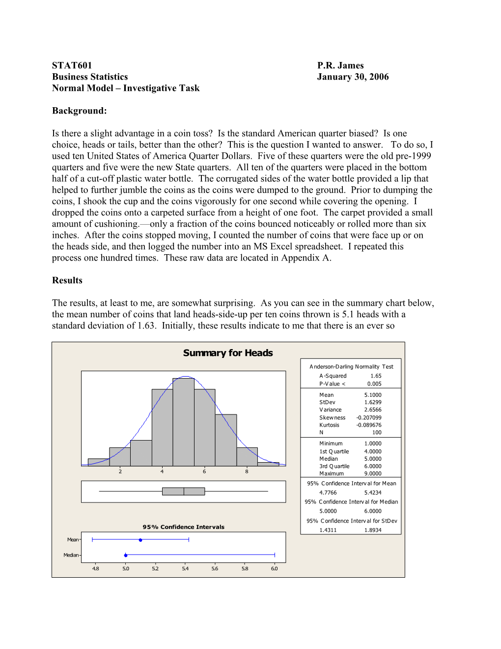 Normal Model Investigative Task