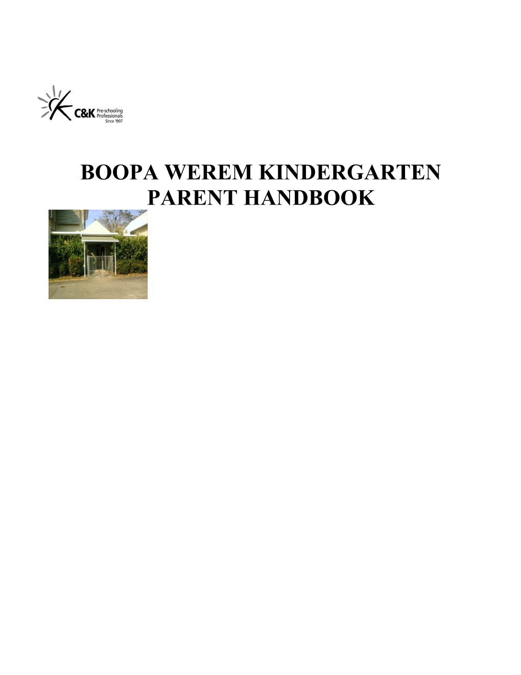Boopa Werem Kindergarten