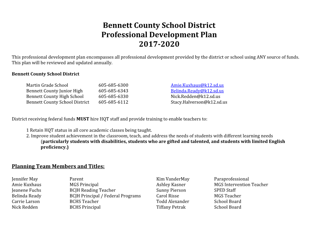 Bennett County School District
