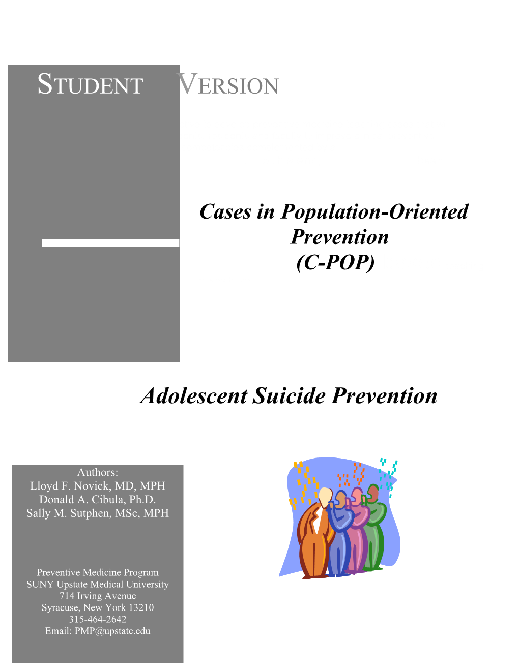 Adolescent Suicide Prevention
