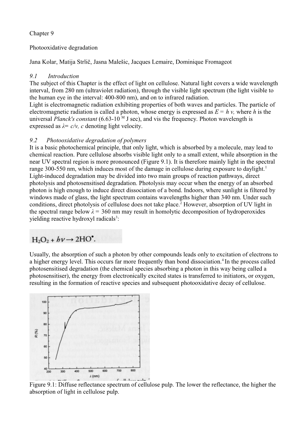 Photooxidative Degradation