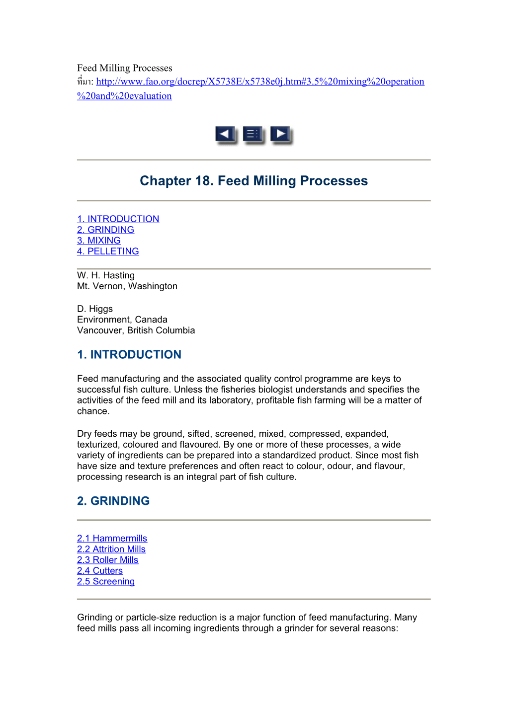 Feed Milling Processes