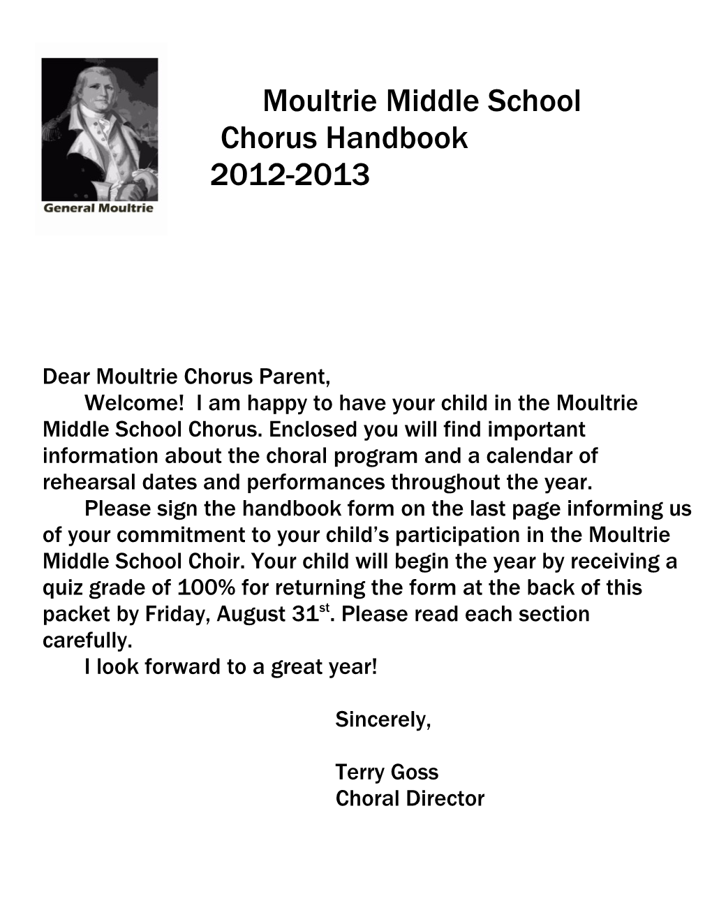 Moultrie Chorus Handbook