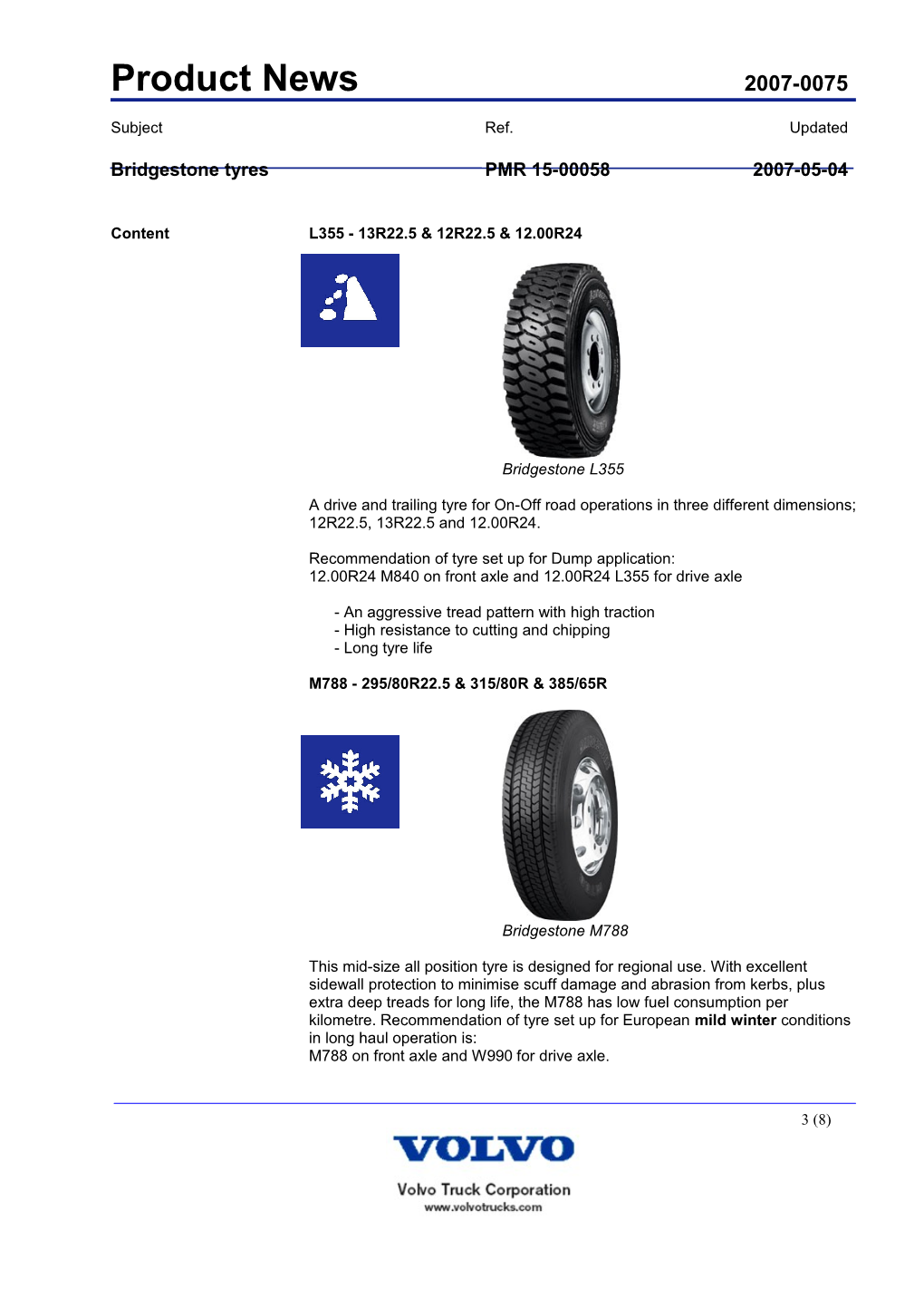 Bridgestone Tyrespmr 15-000582007-05-04