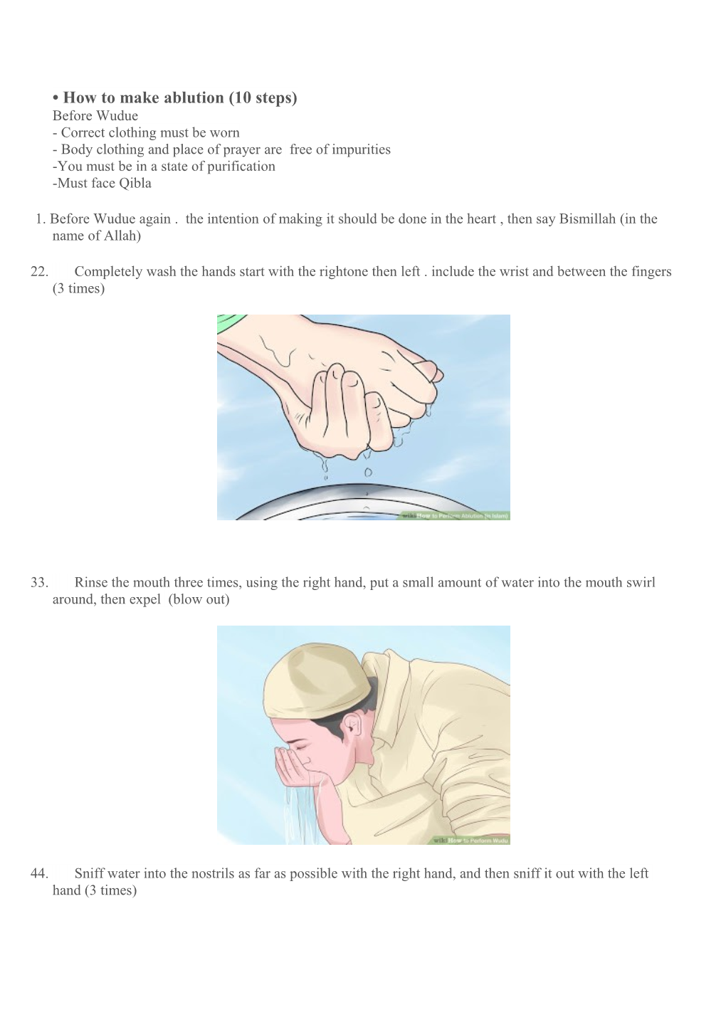 How to Make Ablution (10 Steps)