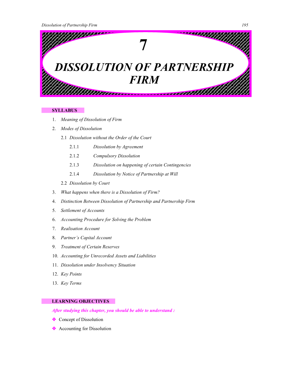 Dissolution of Partnership Firm1