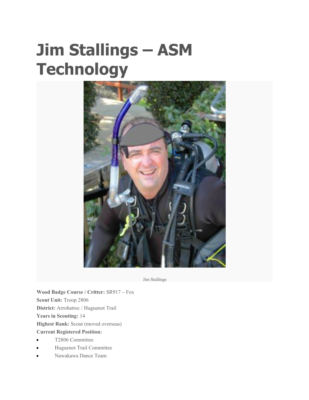 Jim Stallings ASM Technology