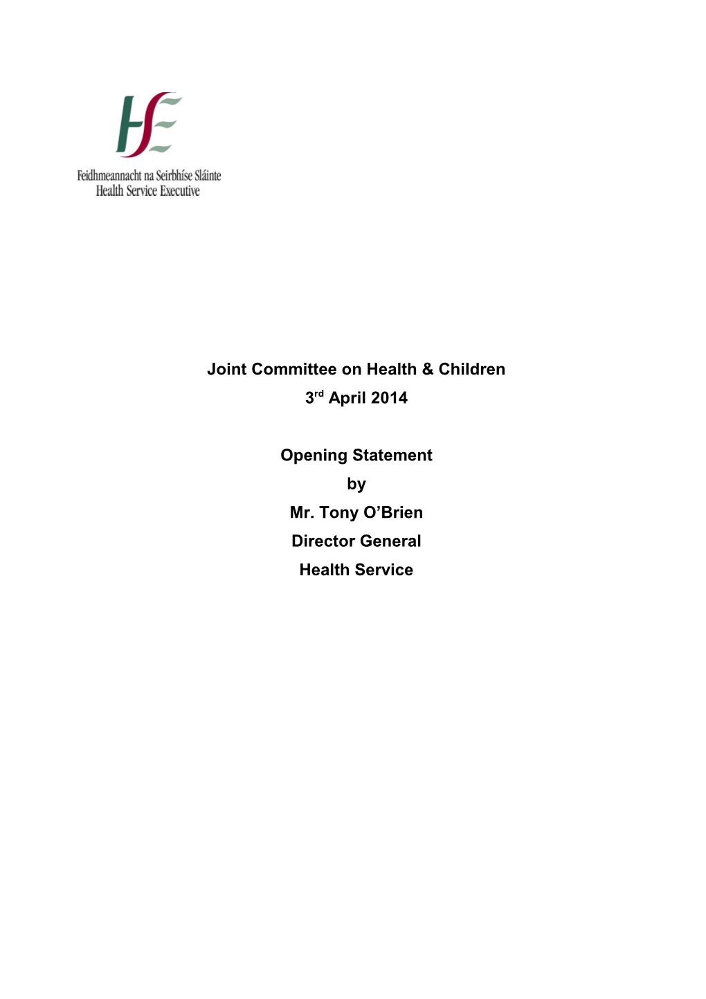 Draft OS Joint Committee on Health 14Th January 2014 V07.01.14