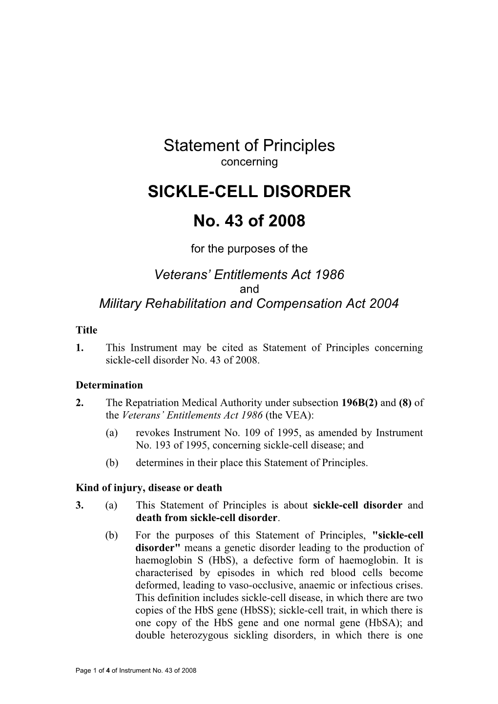 Sickle-Cell Disorder