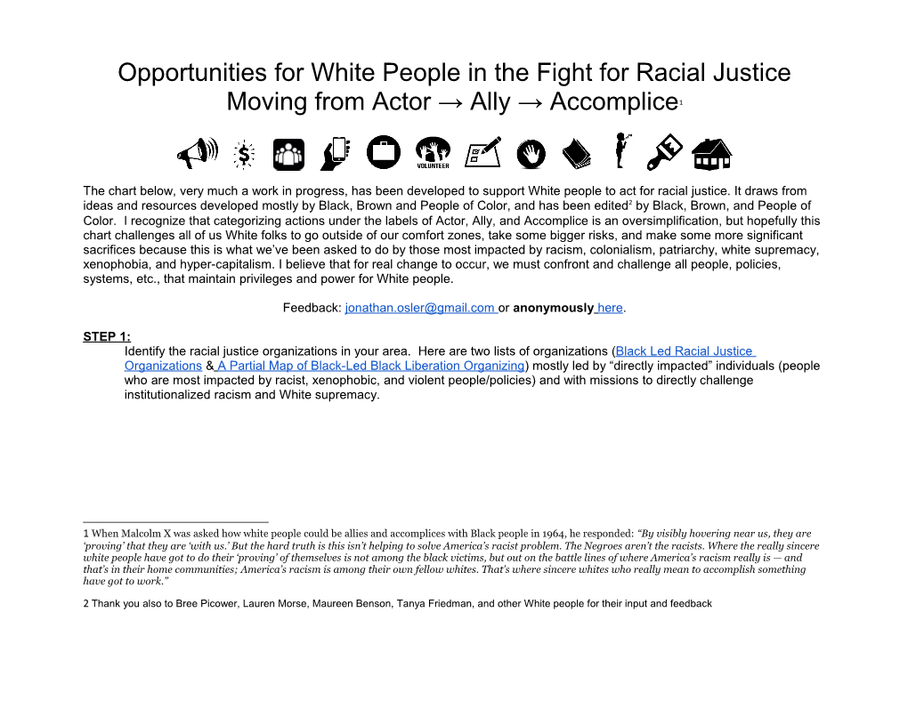 Opportunities for White People in the Fight for Racial Justice