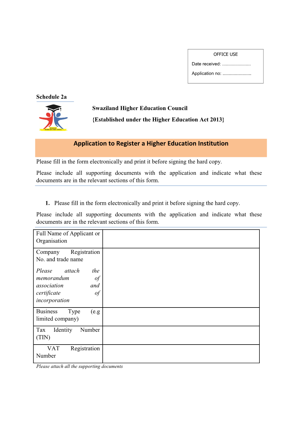 Please Fill in the Form Electronically and Print It Before Signing the Hard Copy