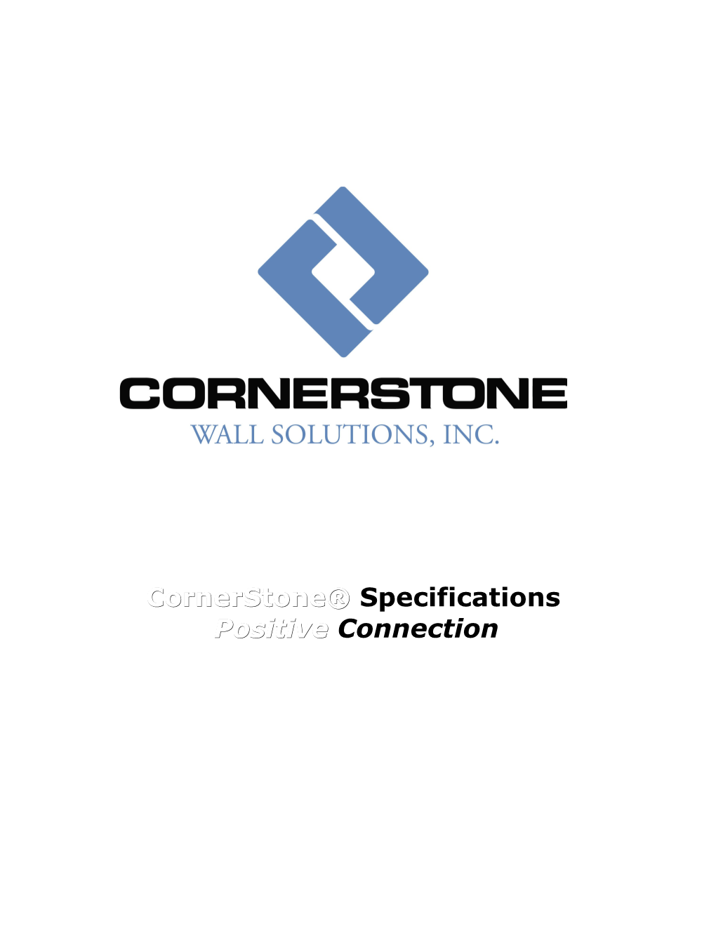 Specification for Cornerstone Segmental Retaining Wall System