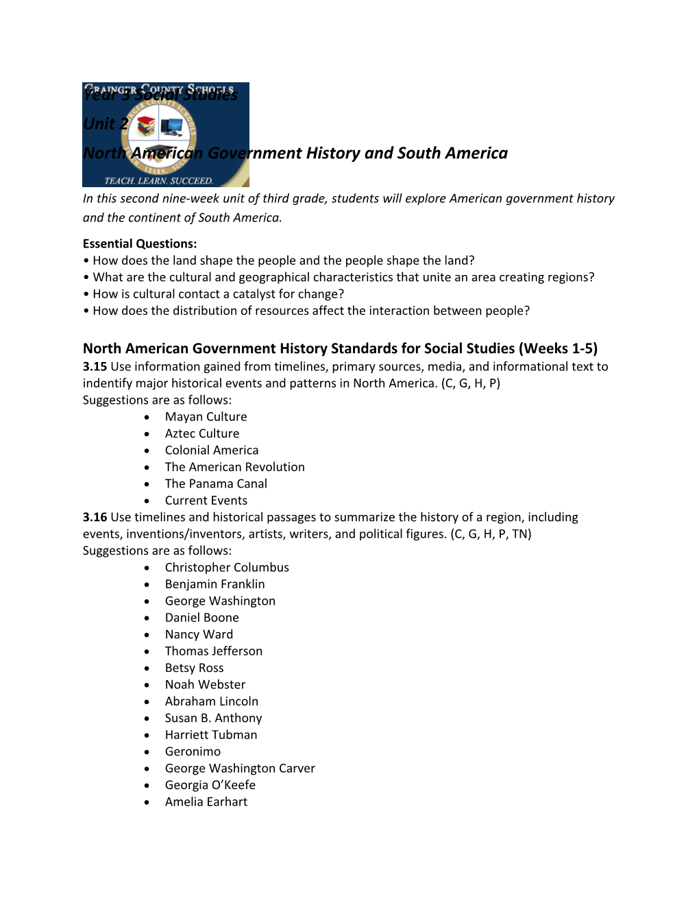 North American Government History and South America