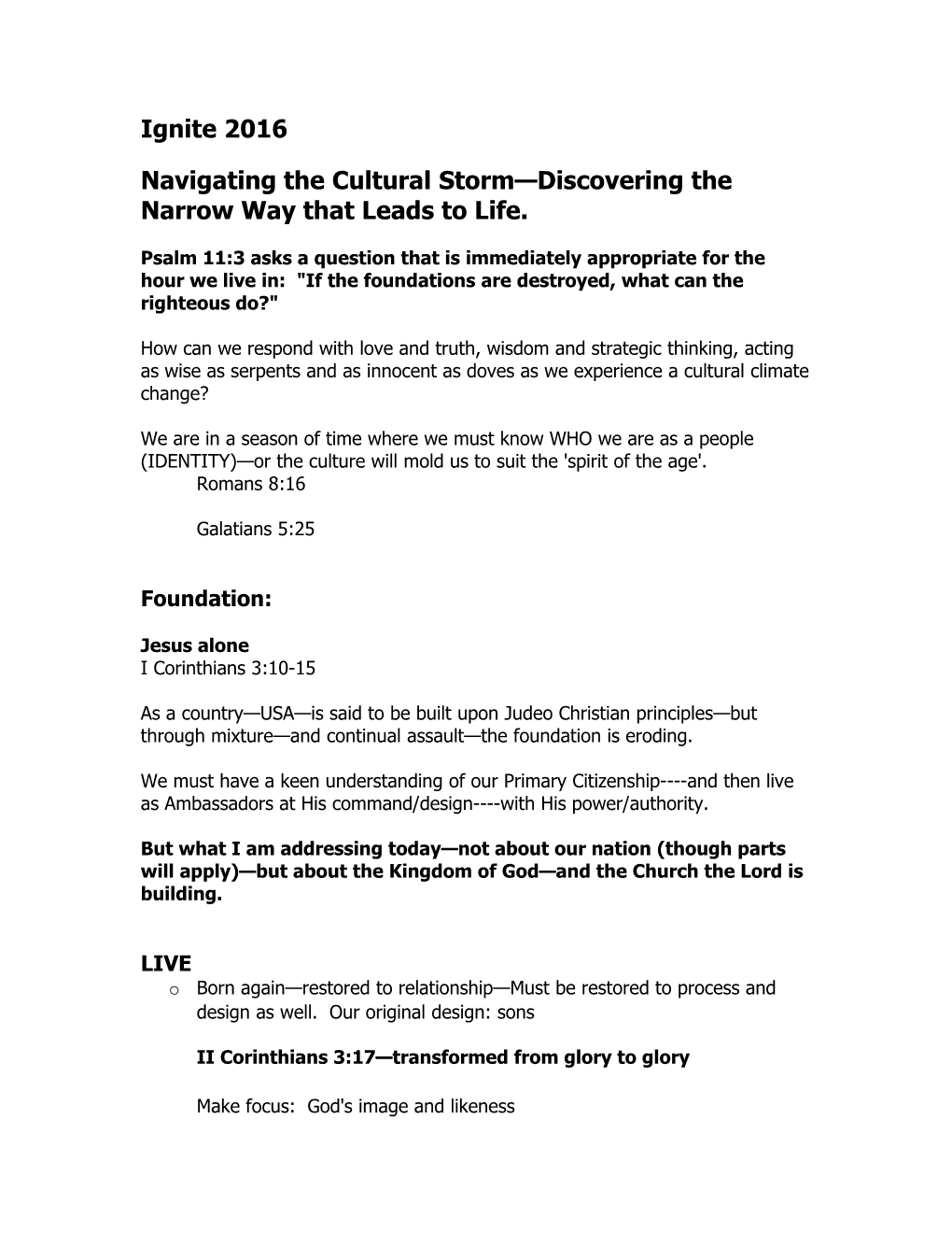 Navigating the Cultural Storm Discovering the Narrow Way That Leads to Life