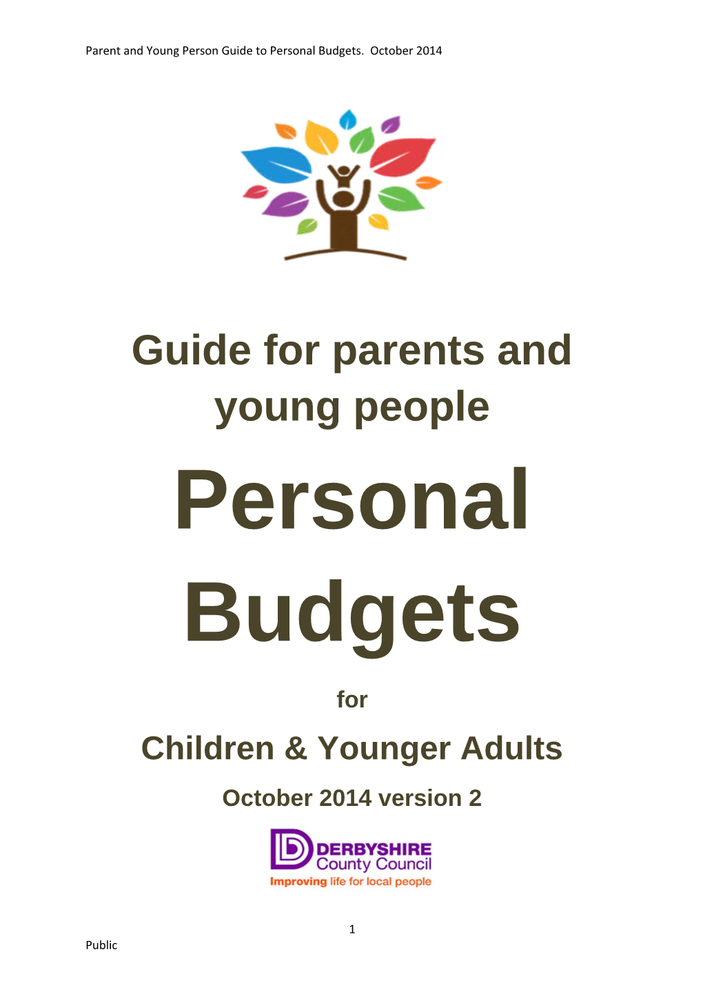 Personal Budgets Guide for Children and Young Adults