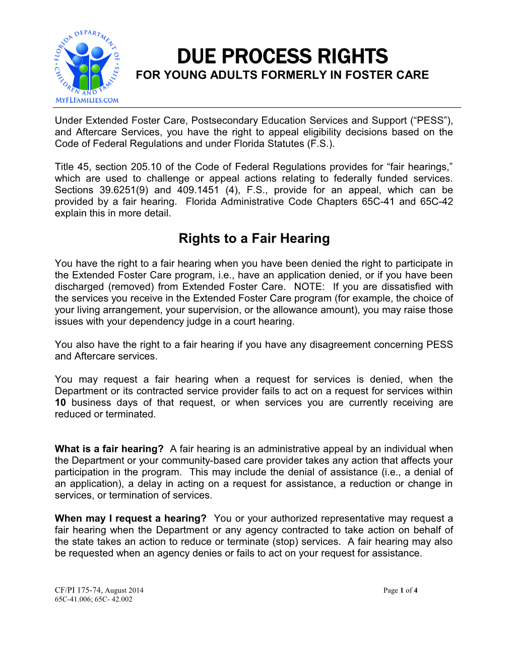 Rights to a Fair Hearing
