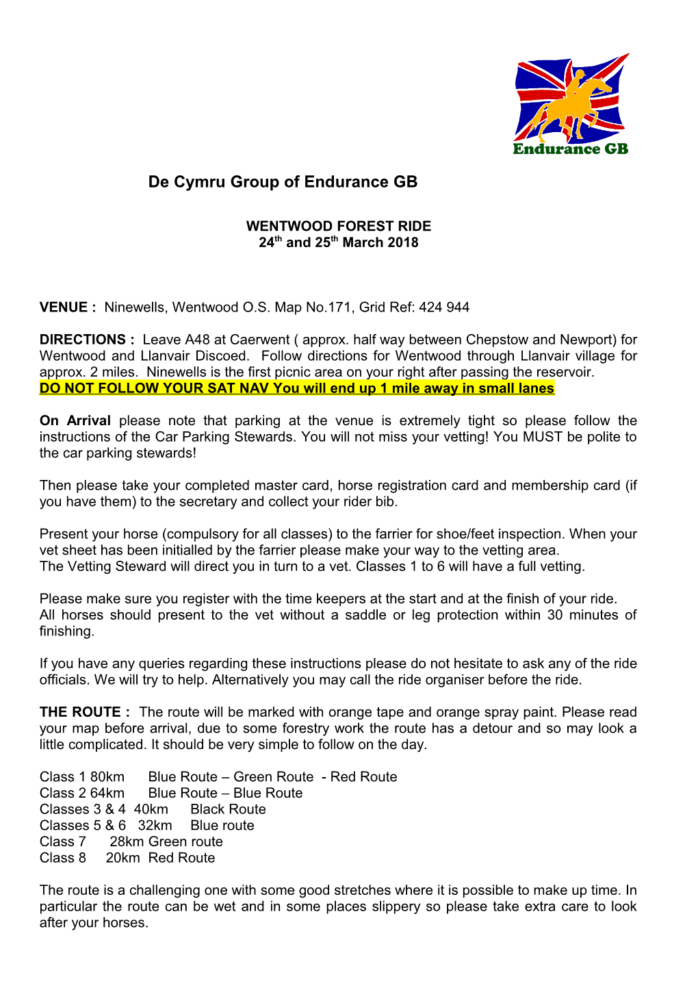 De Cymru Group of Endurance GB