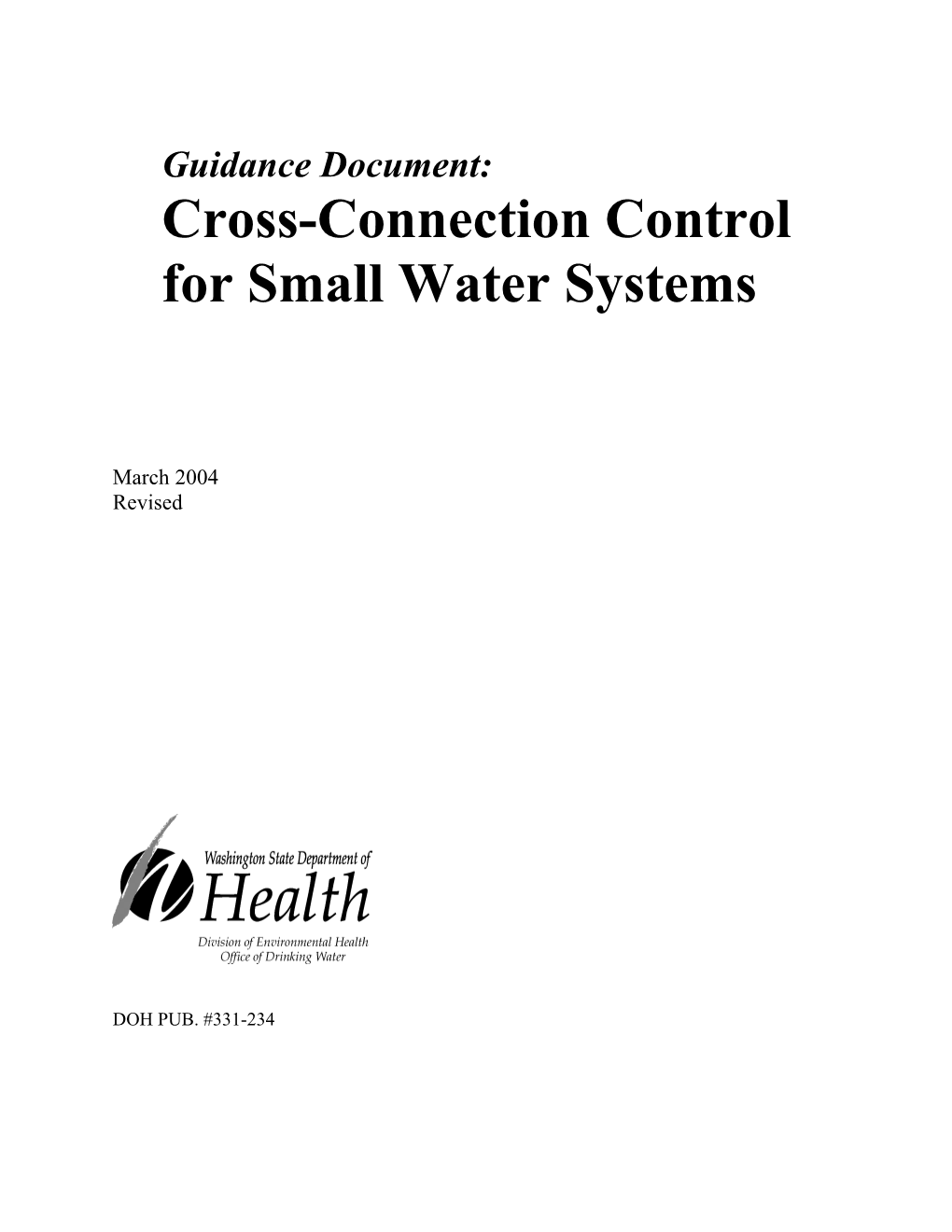 For Small Water Systems