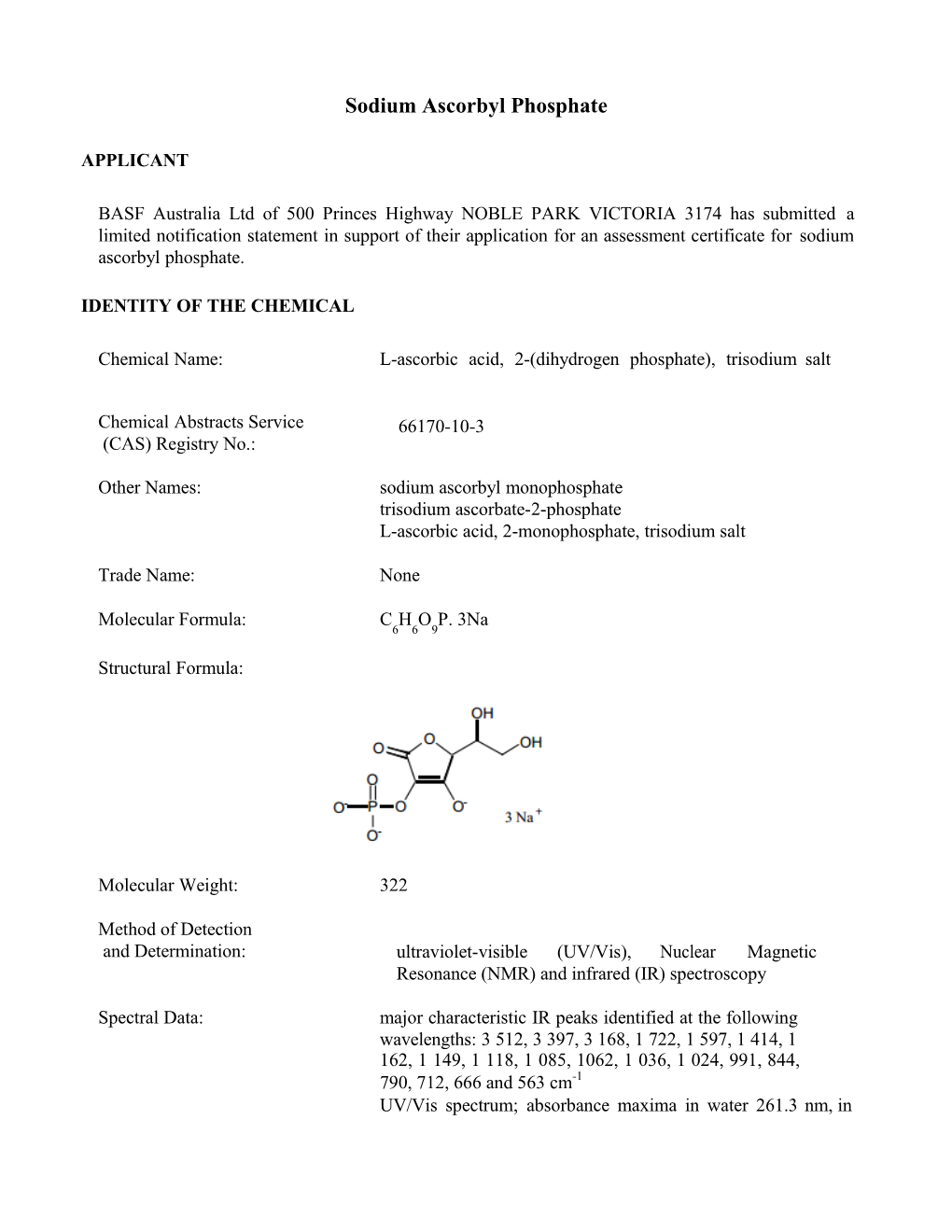 Sodium Ascorbyl Phosphate