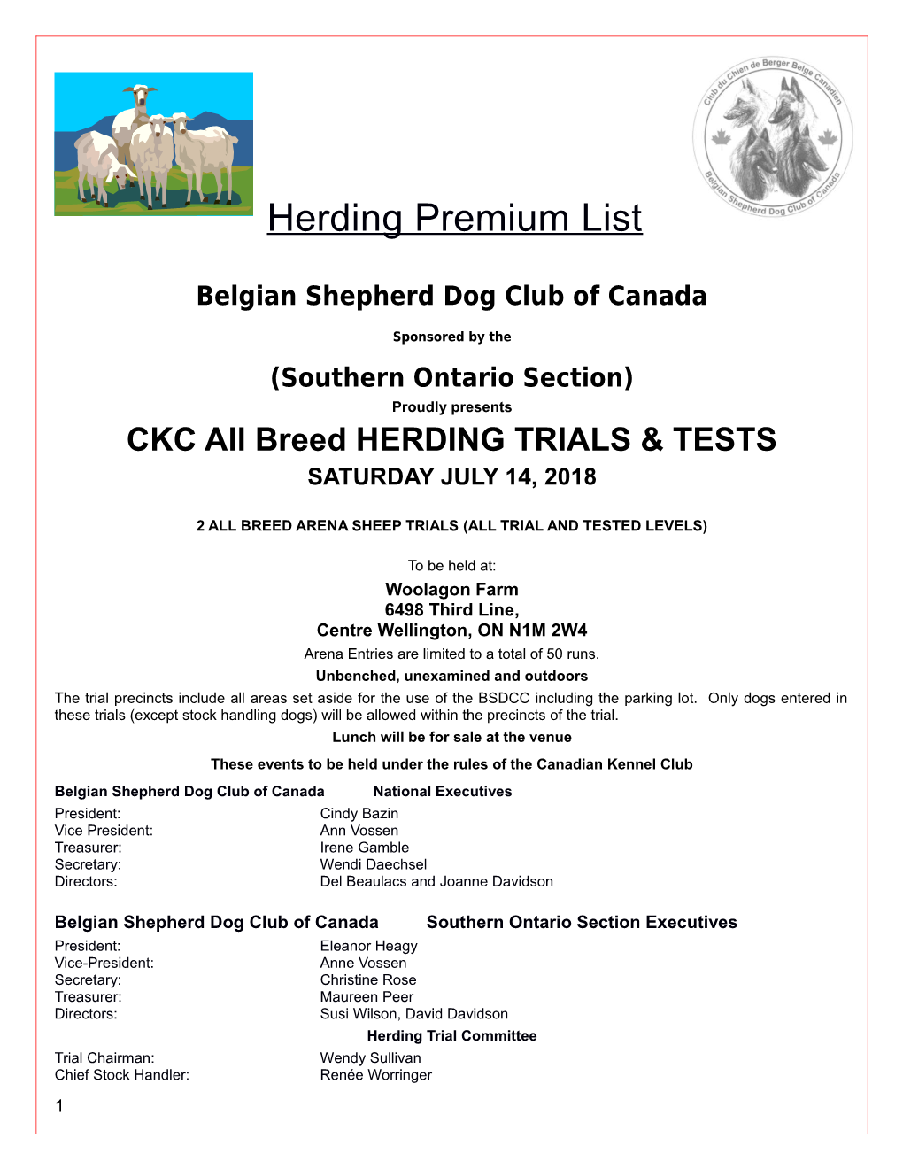 Belgian Shepherd Dog Club of Canada
