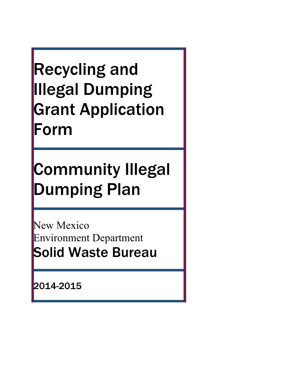 Community Illegal Dumping Plan