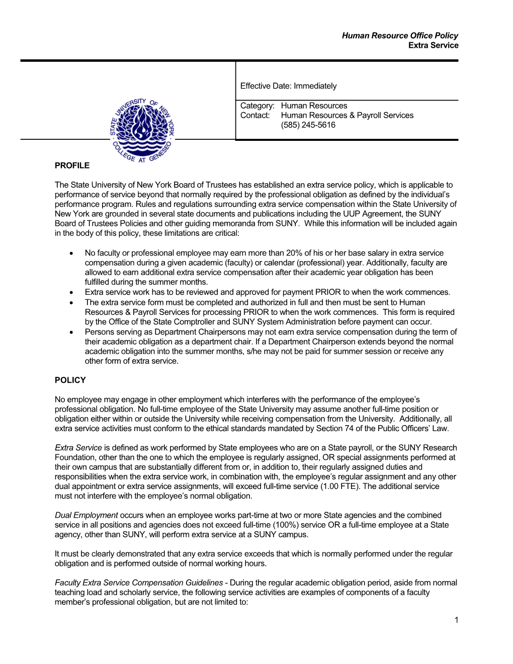 Financial Affairs Policies and Procedures Template